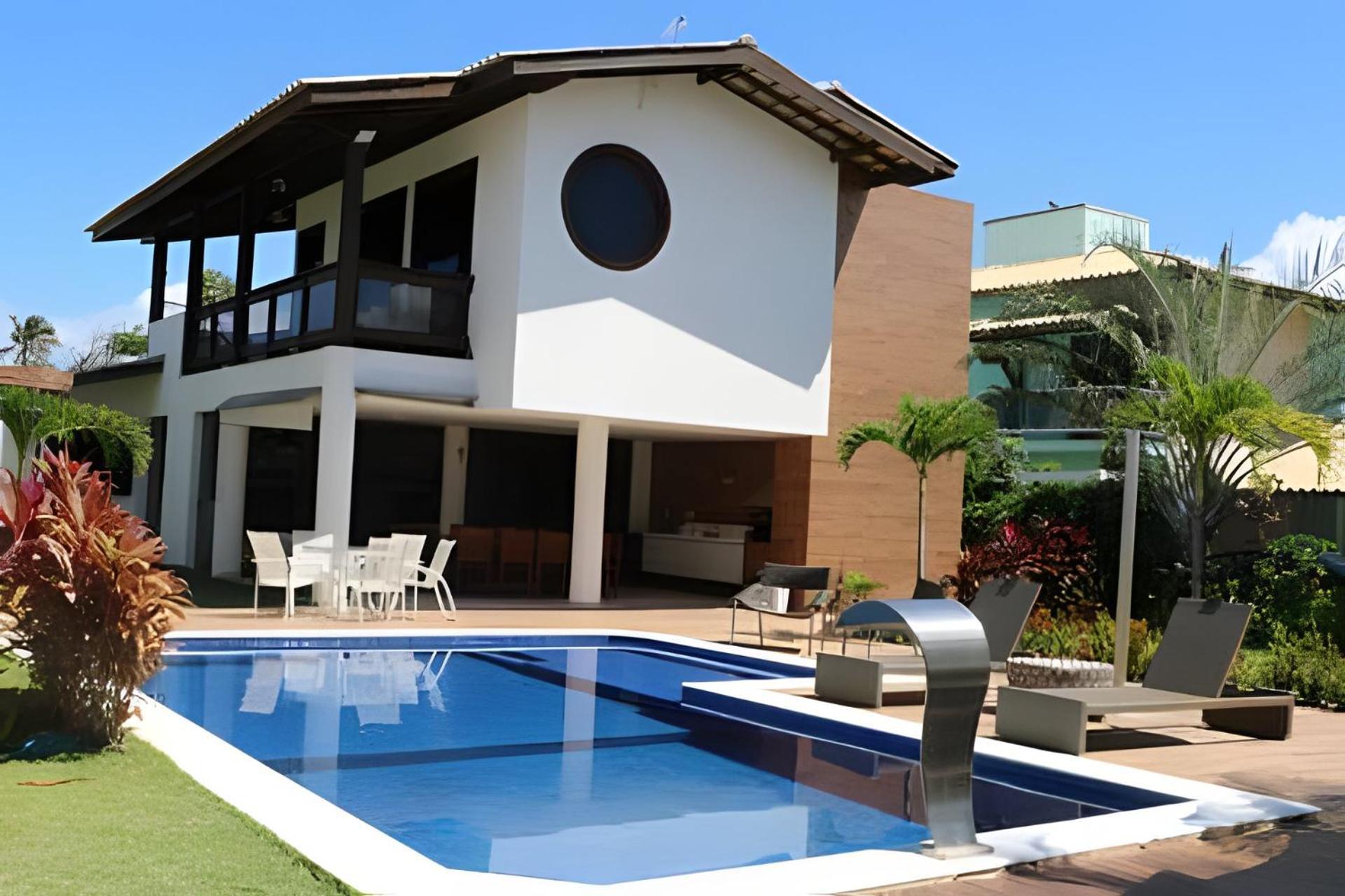 Casa Cerqueira 4 Suites Guarajuba Cond. Frente Mar Camassari Exterior foto